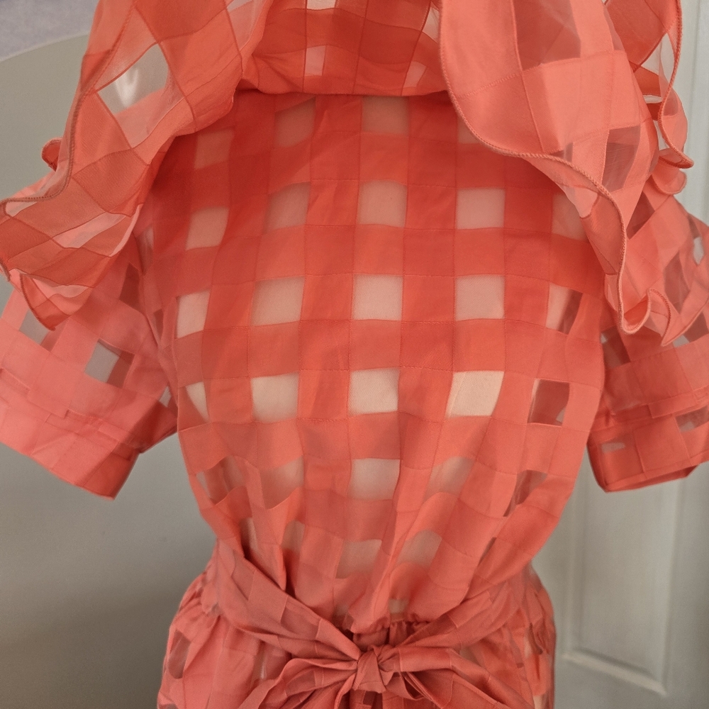 CQ By CQ | Medium | Unique Ruffle High Neck Blouse - Picture 3 of 15